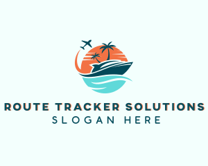 Tropical Vacation Travel logo design