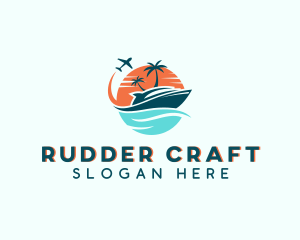 Tropical Vacation Travel logo design