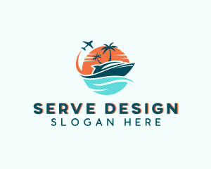 Tropical Vacation Travel logo design