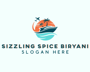 Tropical Vacation Travel logo design