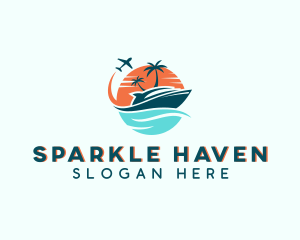 Tropical Vacation Travel logo design