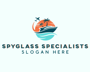 Tropical Vacation Travel logo design