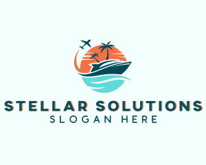 Tropical Vacation Travel logo design