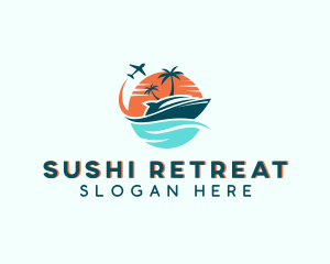 Tropical Vacation Travel logo design