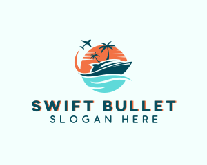 Tropical Vacation Travel logo design