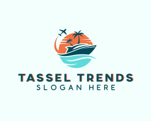 Tropical Vacation Travel logo design