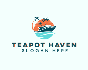 Tropical Vacation Travel logo design