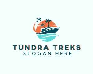 Tropical Vacation Travel logo design