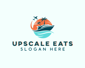 Tropical Vacation Travel logo design