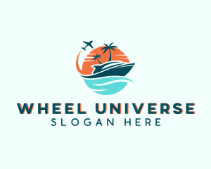 Tropical Vacation Travel logo design