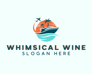 Tropical Vacation Travel logo design