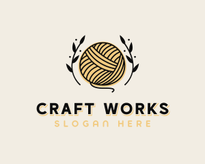 Weaving Yarn Handicraft logo design