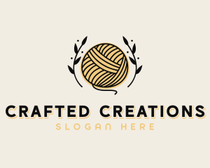 Weaving Yarn Handicraft logo design