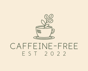 Organic Coffee Cup Cafe logo design