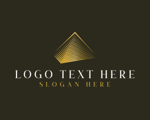 Premium Pyramid Structure logo design