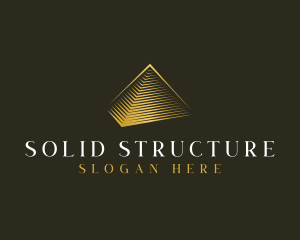 Premium Pyramid Structure logo design