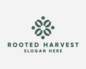 Modern Radial Clover logo design