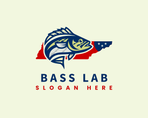 Tennessee Bass Fish logo design