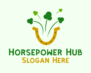 Shamrock Horseshoe Firework logo design