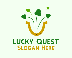 Shamrock Horseshoe Firework logo design