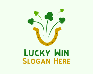 Shamrock Horseshoe Firework logo design