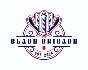 Razor Blade Barbershop logo design