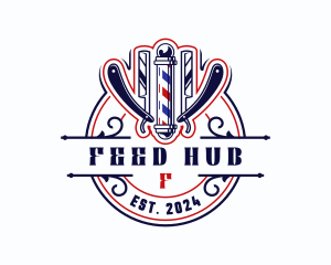 Razor Blade Barbershop logo design