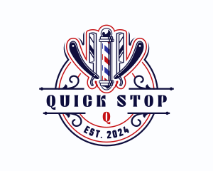 Razor Blade Barbershop logo design