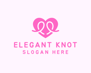 Heart Cowboy Knot logo design