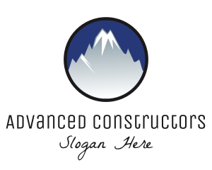 Mountain Snowcapped Alps logo design