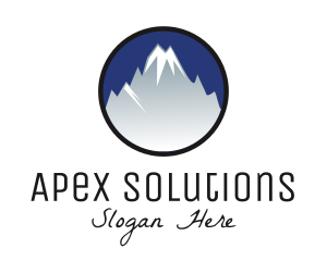 Mountain Snowcapped Alps logo design