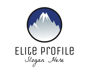 Mountain Snowcapped Alps logo design