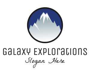 Mountain Snowcapped Alps logo design