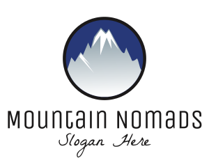 Mountain Snowcapped Alps logo design