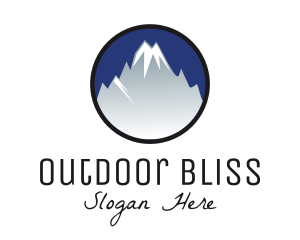 Mountain Snowcapped Alps logo design