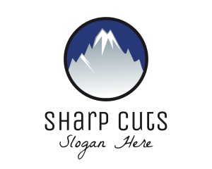 Mountain Snowcapped Alps logo design