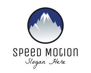 Mountain Snowcapped Alps logo design