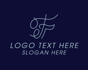 Calligraphy - Calligraphy Letter F logo design