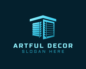 Home Curtain Blinds logo design