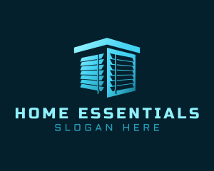 Home Curtain Blinds logo design