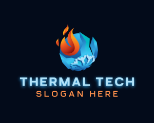 Fire Ice Thermal Hvac logo design