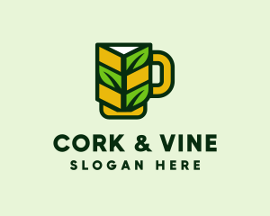 Organic Beer Mug  logo design