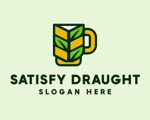 Organic Beer Mug  logo design