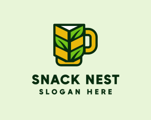 Organic Beer Mug  logo design