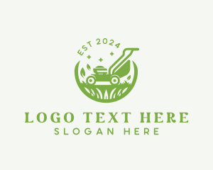 Grass Mower Gardening logo