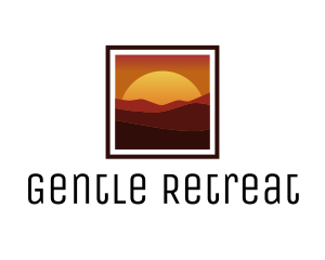 Desert Sunset Scenery logo