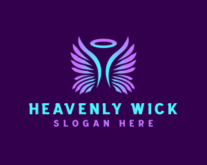 Angelic Wing Halo logo design