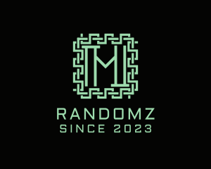Digital Maze Letter M  logo