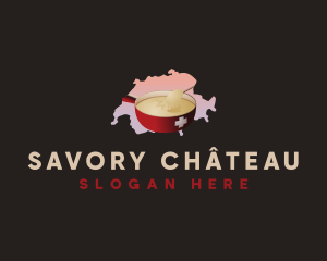 Swiss Fondue Dip logo design