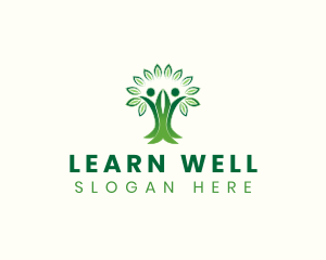 Wellness Human Tree logo design